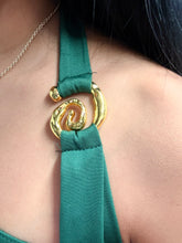 Load image into Gallery viewer, Halter Green mini dress